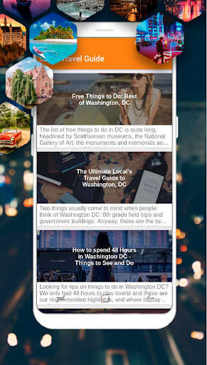 Android application Washington Dc Travel Guide screenshort