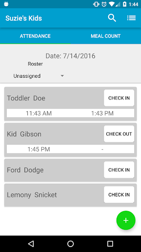 My Food Program Screen 2
