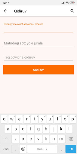 Android application gendermadad.uz screenshort