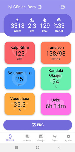 Android application EmoCardio screenshort