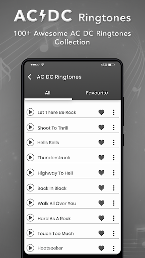 AC DC Ringtones Screen 2