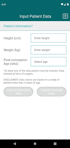 Residual Bowel App Screen 2