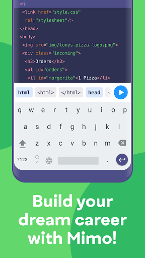 Mimo: Learn coding in JavaScript, Python and HTML