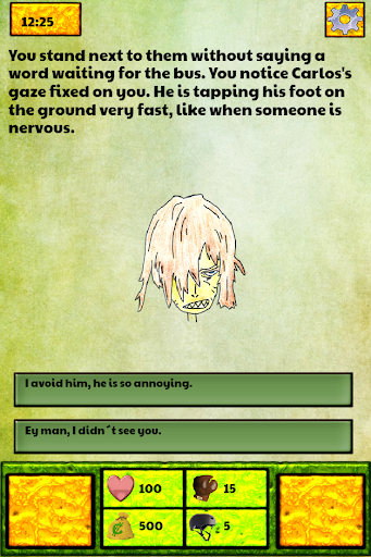 FOD - Text adventure (CYOA) Screen 3
