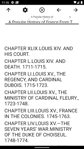 Android application Book, History of France... screenshort