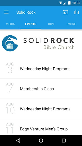 Solid Rock Plymouth Screen 2