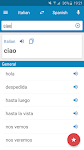 screenshot of Italian-Spanish Dictionary
