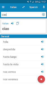 Screenshot 1 Diccionario Español-Italiano android