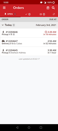 Android application Chinese Menu Online Manager screenshort