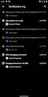 screenshot of Notification Log Shortcut