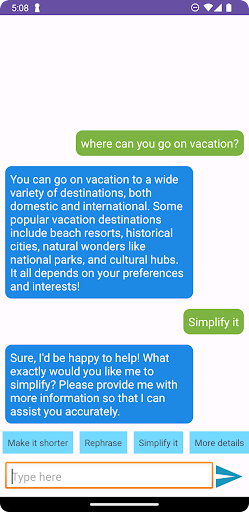 Ai Chatbot:Writing Assistant Screenshot 4 - AppWisp.com