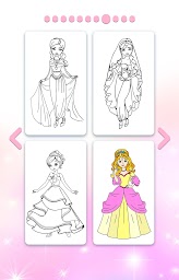 Princess Coloring by Number