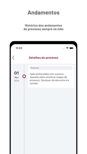Android application VOI Advogados screenshort
