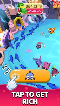 Tiny Shark: Idle Shark Games - Screenshot 1