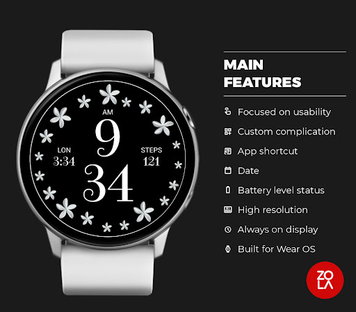 Jasmine Floral Watch Face Screen 2