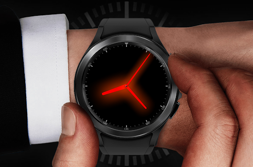 EY08 Red Glow Watchface Screen 2