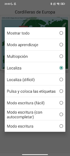 Cordilleras de Europa Juego Screen 3
