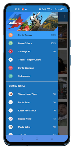 Android application Kabar Jatim : Berita Daerah Pr screenshort