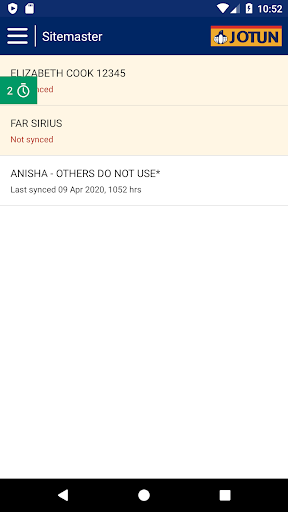 Android application Sitemaster screenshort