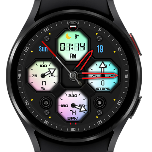 Pars Hitit Hybrid Watch Face - AppWisp.com
