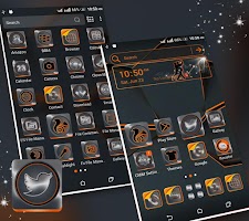 screenshot of Simple Black Launcher Theme