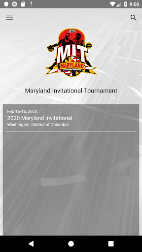 Android application MD Invitational Tournament screenshort