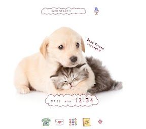 Cute Animal Wallpaper Puppy and Kitten Theme