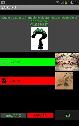 Etruschi Quiz Arte Screen 2
