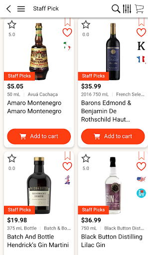 Android application Roebling Liquors screenshort