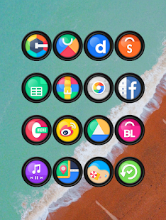 Minka Dark – zrzut ekranu pakietu ikon