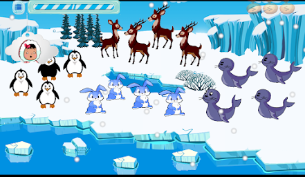 Ice Land kids game educational collection