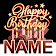 Happy Birthday GIFs with Name icon