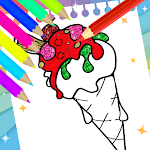 Cover Image of डाउनलोड Ice cream coloring book  APK