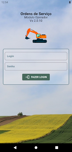 Android application SGOS - Operadores screenshort