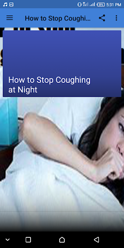 How to Stop Coughing at Night