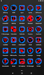 Cracked Red and Blue Icon Pack ✨Free✨