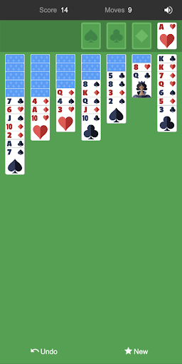 Android application Yukon Solitaire screenshort