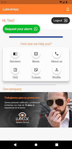Android application Lubeck Seguridad Ltda screenshort