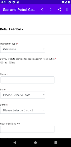 Gas and Petrol Complaints