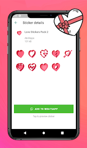 Captura de Pantalla 14 WAStickerApps Stickers De Amor android