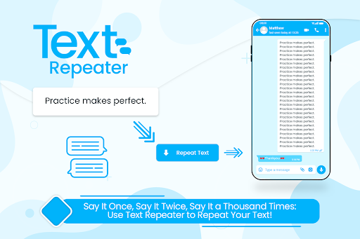 Android application Text Repeater screenshort