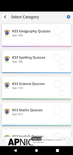 KS3 Tests And Practice Screen 3
