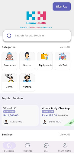 Hamro Health Screen 2