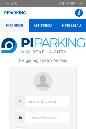 Android application PIPARKING screenshort