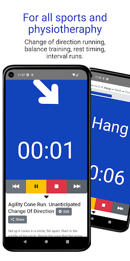 Android application PhysioTimer screenshort