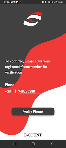 Android application P-COUNT screenshort