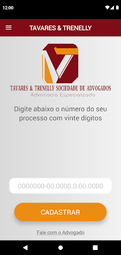 Android application Tavares & Trenelly Advogados screenshort