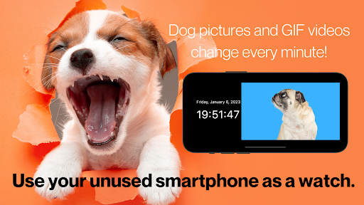 Dog Clock app.digital cute Screenshot 1 - AppWisp.com