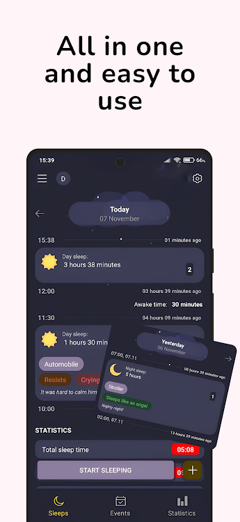 Baby Sleep Diary: Tracker - 2.8.10 - (Android)