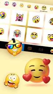 Love Shy Emoji Keyboard Backgr